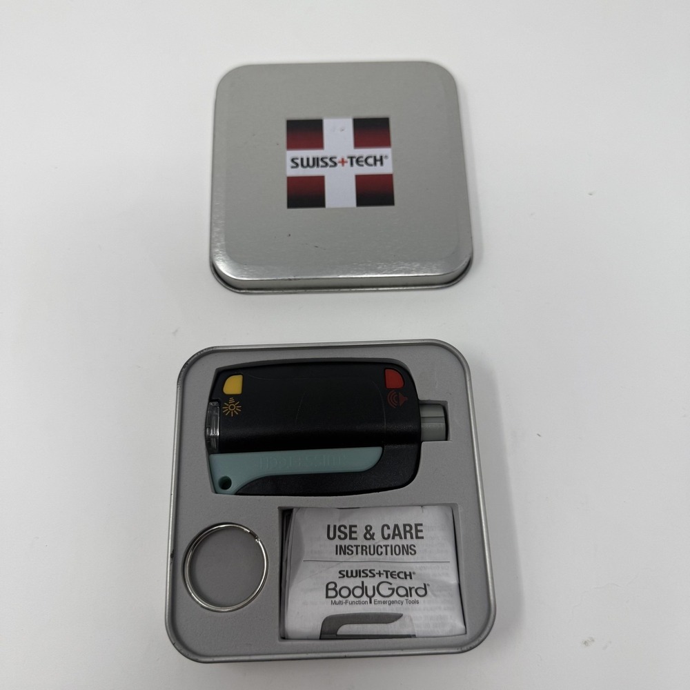 Swiss+Tech BodyGard multi-function emergency tool keychain auto safety‎ light